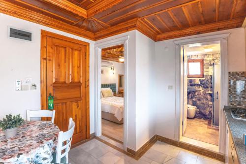 Cama o camas de una habitación en Gumus Konak