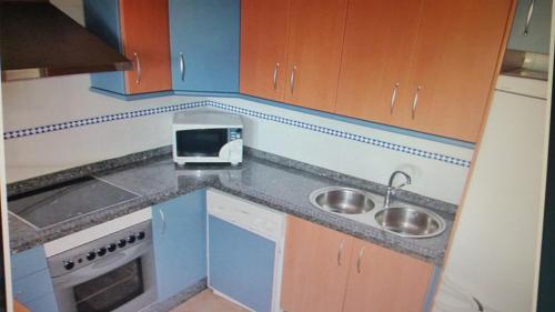 Dapur atau dapur kecil di Lances playa