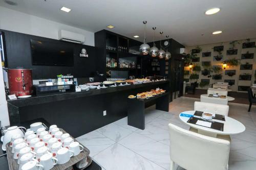 Dapur atau dapur kecil di Nobile Hotel Copacabana Design