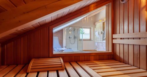 Koupelna v ubytování Hotel Natur-Landhaus Krone