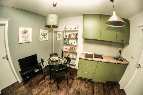 Η κουζίνα ή μικρή κουζίνα στο Polar Apartments Banja Luka LPIJ