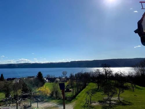 a view of a large body of water at Hotel Landhaus Sternen in Sipplingen