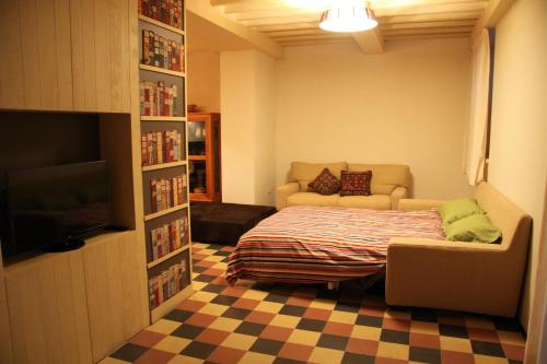 En eller flere senger på et rom på CASA CORSICA con parcheggio gratuito