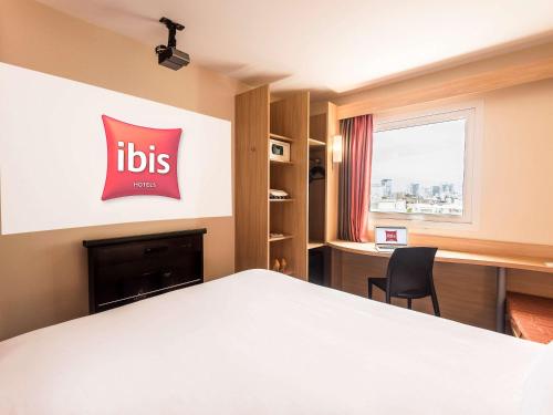 Cama o camas de una habitación en ibis Lima Larco Miraflores