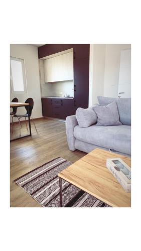 a living room with a couch and a table at Apartments Mrdak in Bar