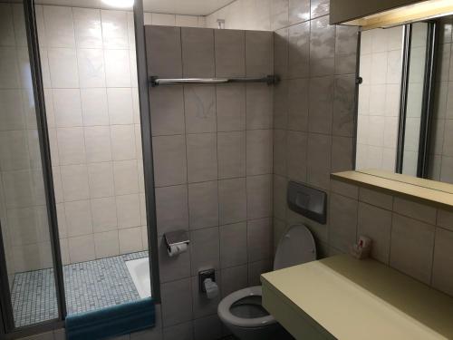 Kylpyhuone majoituspaikassa Hotel Restaurant Passage