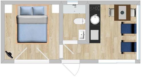 The floor plan of Bamboo Guest House