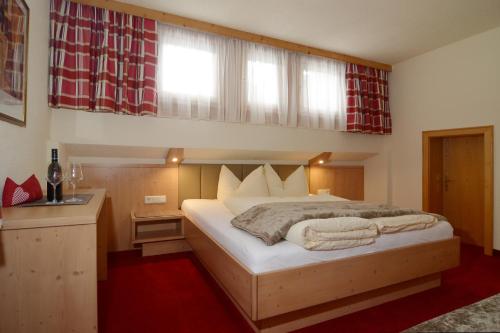 Cama o camas de una habitación en Chalet Paznaun