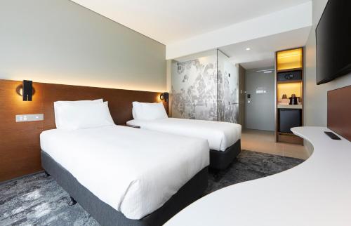 Letto o letti in una camera di Holiday Inn Express Newcastle by IHG
