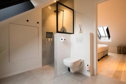 Koupelna v ubytování B&B Amelhof
