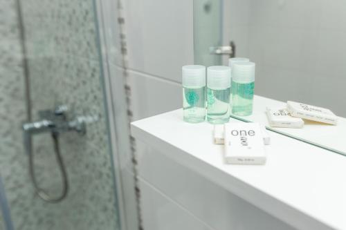 Et badeværelse på Apartments Jure