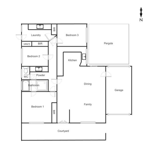 a floor plan of a house at Mount Gambier Apartment - 1206 in Mount Gambier