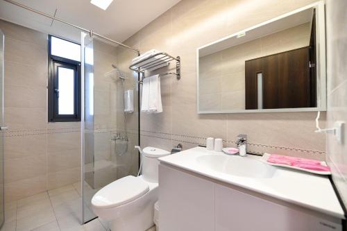 Un baño de 澎湖芙蓉居電梯海景民宿