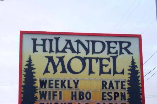 Certifikát, hodnocení, plakát nebo jiný dokument vystavený v ubytování Hilander Motel