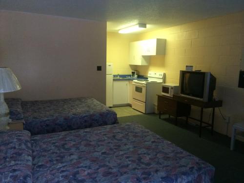 Kuchyň nebo kuchyňský kout v ubytování Road Runner Motel