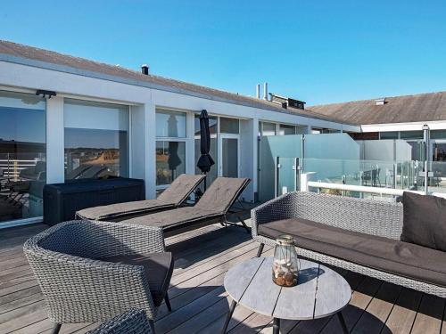 Μπαλκόνι ή βεράντα στο 8 person holiday home in Ringkøbing-By Traum