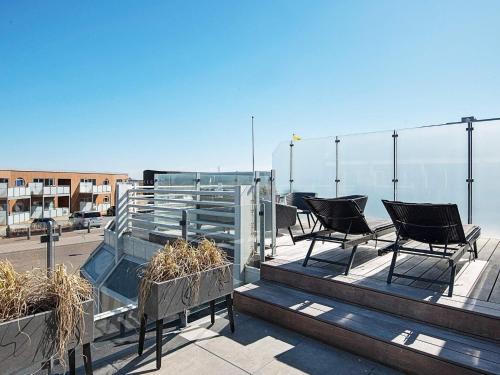 Μπαλκόνι ή βεράντα στο 8 person holiday home in Ringkøbing-By Traum