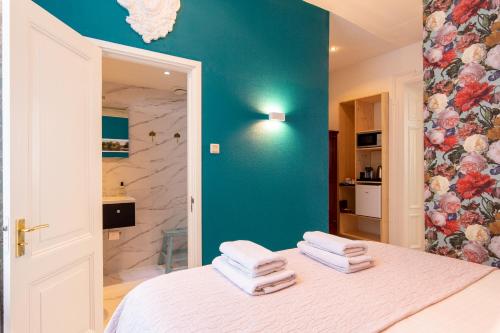 Katil atau katil-katil dalam bilik di B&B Blossom