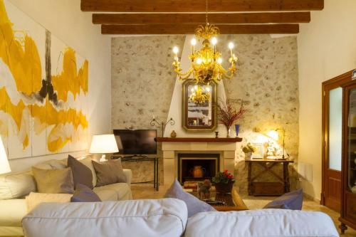 Et opholdsområde på Finca Pina