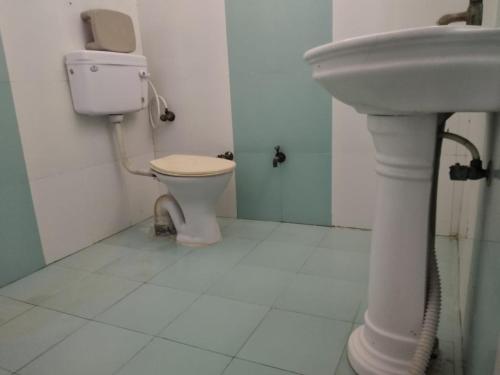 Koupelna v ubytování Vamoose Jhamku Palace