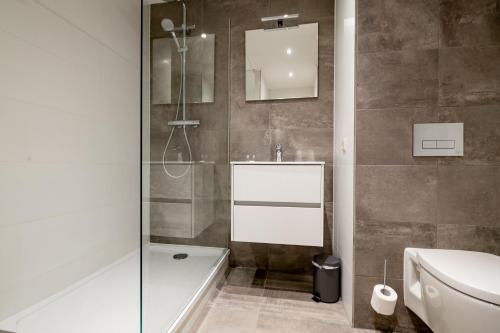 Ванная комната в Hotel Almenum - het sfeervolle stadslogement -