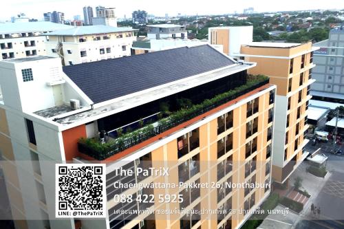 a rendering of a building with plants on the roof at The PaTriX Chaengwattana in Nonthaburi