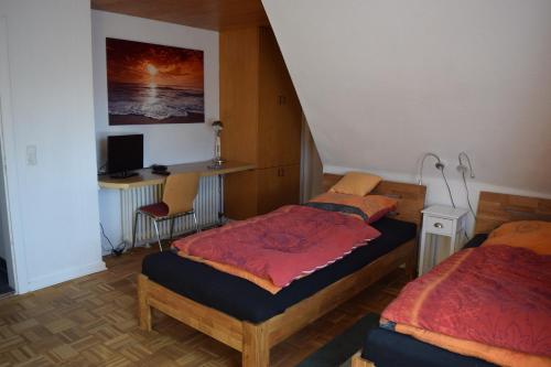 Katil atau katil-katil dalam bilik di Ferienwohnung Knaack