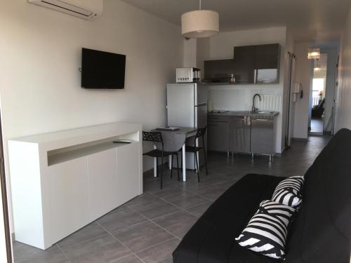 Kuchyň nebo kuchyňský kout v ubytování STUDIO CLIMATISé RENOVé
