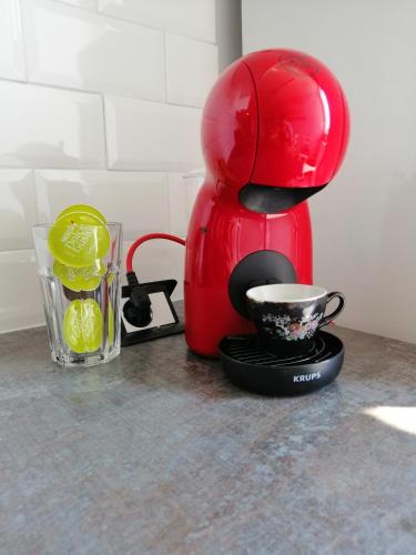 Kemudahan buat kopi dan teh di Panoráma apartman