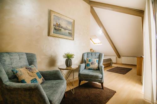 Et opholdsområde på Kavalalı Suites