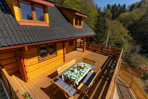 Μπαλκόνι ή βεράντα στο Domek Rożnów