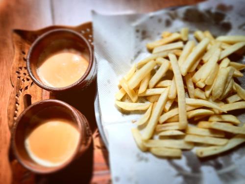 ホームステイの敷地内または近くでの食事または食べ物