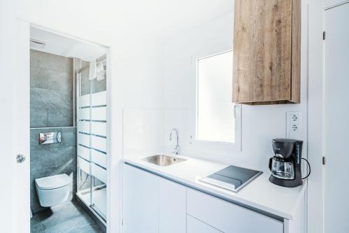 Η κουζίνα ή μικρή κουζίνα στο Apartamentos Sunway Apollo