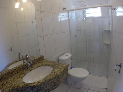 Koupelna v ubytování Residencial Neide Maria