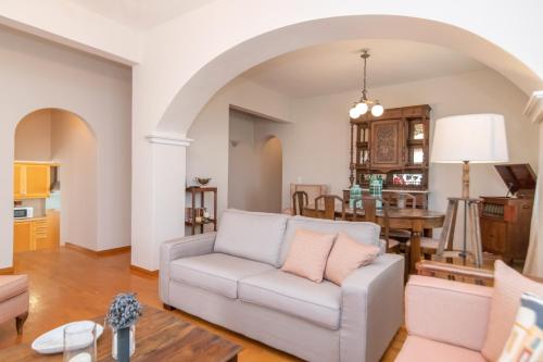 Posezení v ubytování Estia Tinos