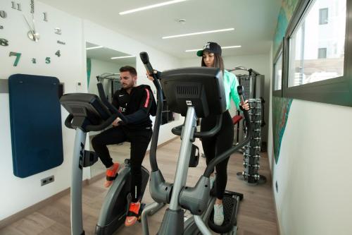 Fitness centrum a/nebo fitness zařízení v ubytování Hotel Concordia Barcelona