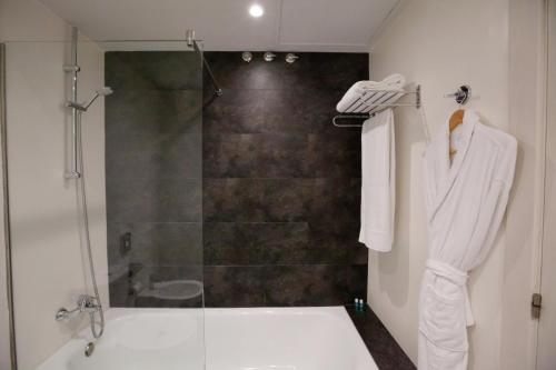 Koupelna v ubytování Hotel Concordia Barcelona