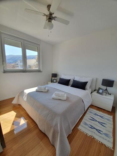 Postel nebo postele na pokoji v ubytování Apartment Moon Island