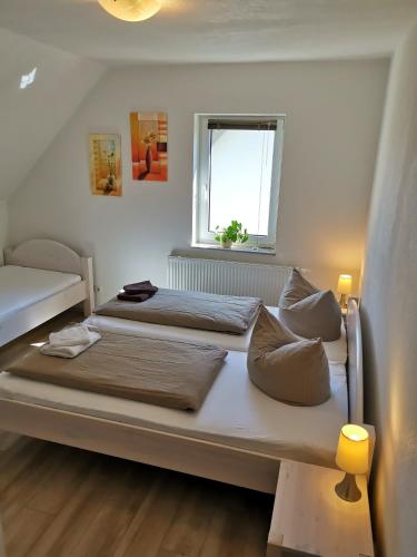 Katil atau katil-katil dalam bilik di Ferienhaus Papstdorf Sächsische Schweiz 18