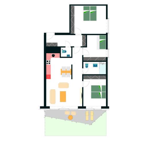  JBX Resort Apartments Lipno -  Room  picture :   Tea/Coffee maker    Shower    Safety deposit box                           