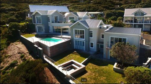 an aerial view of a large house at Cape Beach Villa in Noordhoek