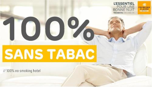 a magazine cover with a man laying in a bed at Premiere Classe Nancy Est Essey in Essey-lès-Nancy