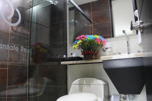 Un baño de Hotel Santafe Real
