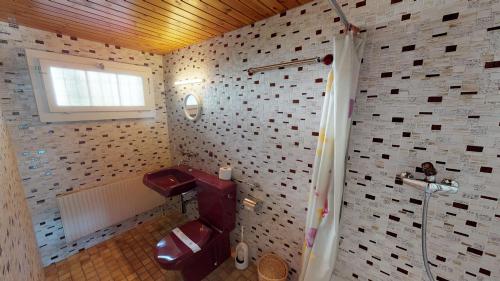 ブラッテン・バイ・ナータースにあるZer Trächa ZE1のバスルーム(トイレ、シャワー付)