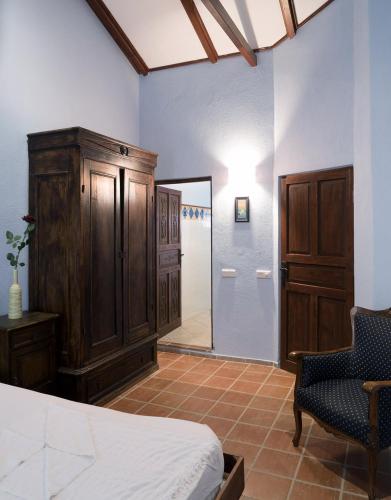 Postel nebo postele na pokoji v ubytování Şato Triopia Butik Otel