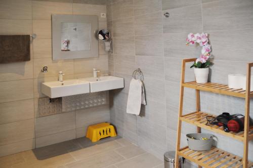 A bathroom at Gîtes Estives d'Arrens