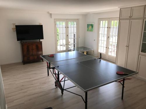 Stolní tenis v ubytování Gästewohnung Brockerhoff nebo okolí