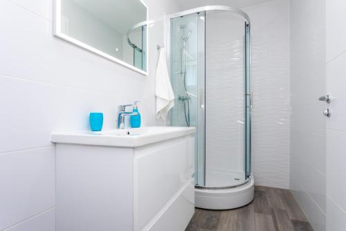 Ένα μπάνιο στο Luxury Apartments Villa Lučica