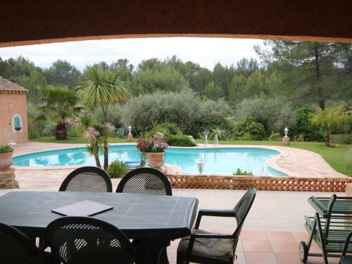 Charming Villa in Salernes France with Parking Spaceの敷地内または近くにあるプール