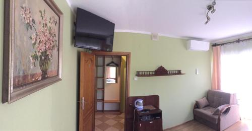 Μια τηλεόραση ή/και κέντρο ψυχαγωγίας στο Pensjonat Przy Błoniach